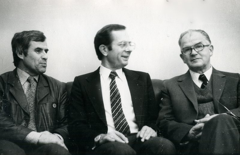 С.В. Грюнер, проф. И. Лорберт (Марбургский ун-т), И.Ф. Луценко. Сентябрь 1983 г.