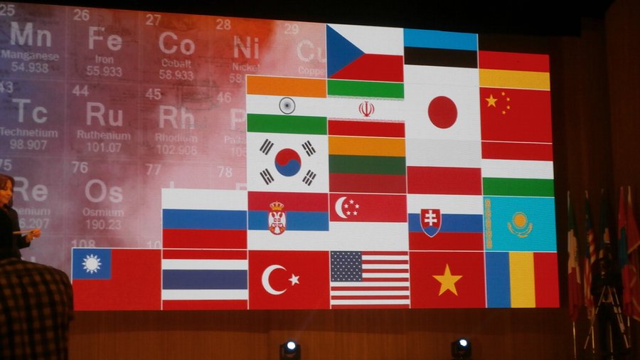 Флаги стран, чьи школьники завоевали золотые медали
